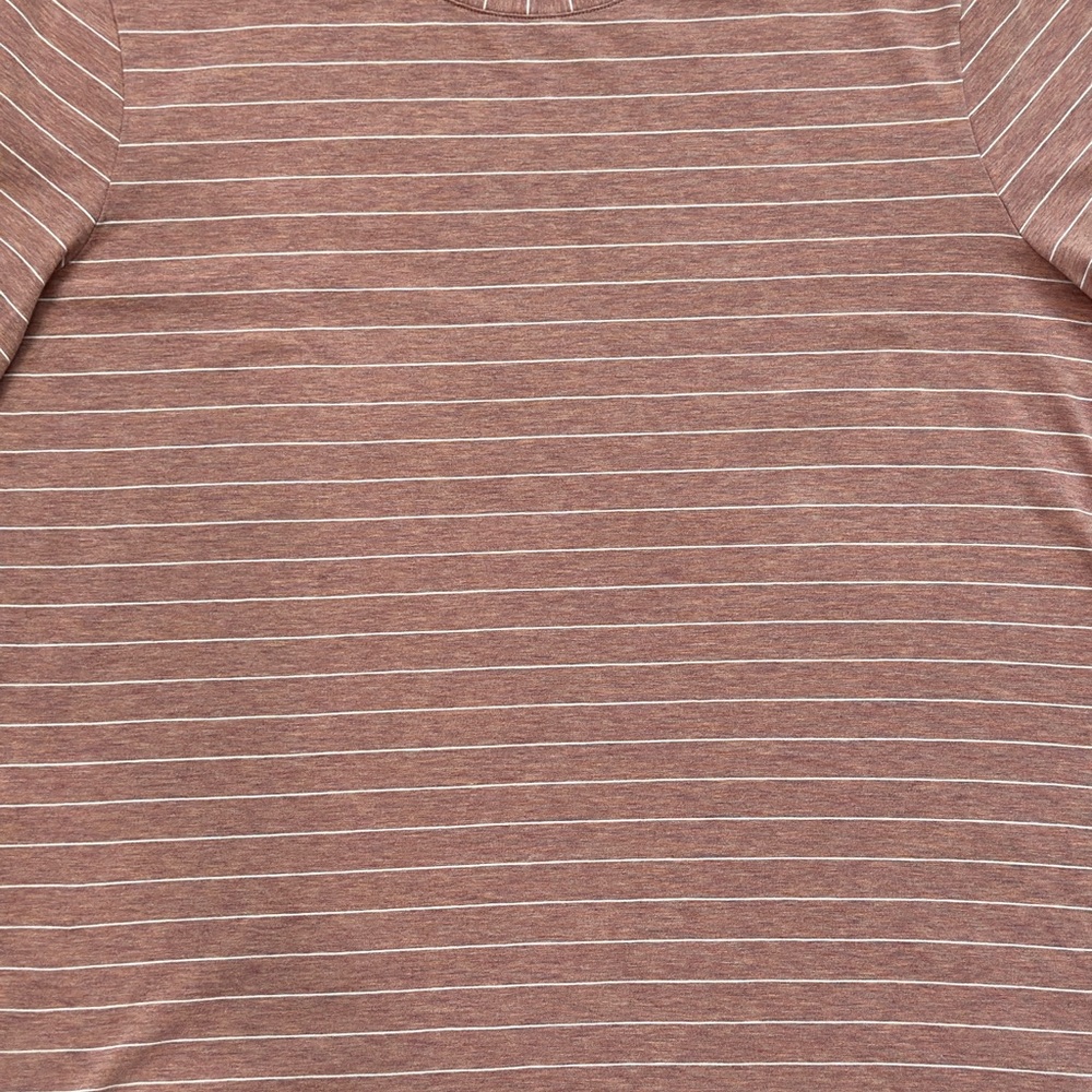 lululemon athletica Pink Striped Short Sleeve Tee - Picture 9 of 10